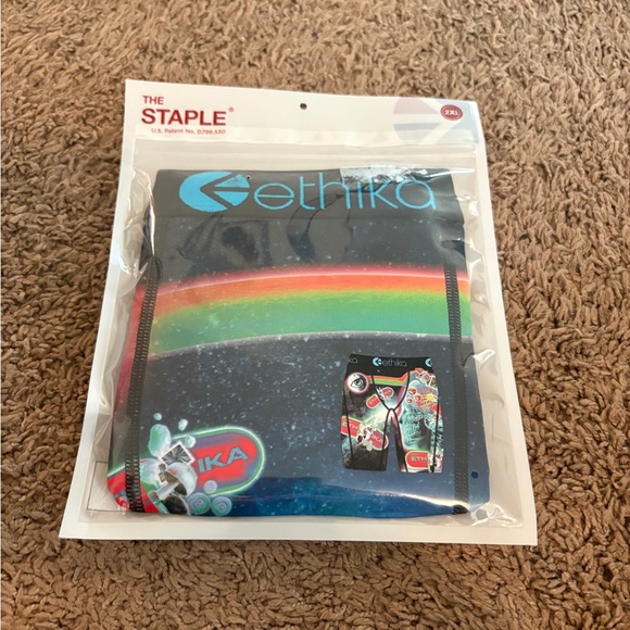 Ethika Staple Boxer Briefs with Cosmic Rainbow Design - Picture 1 of 1